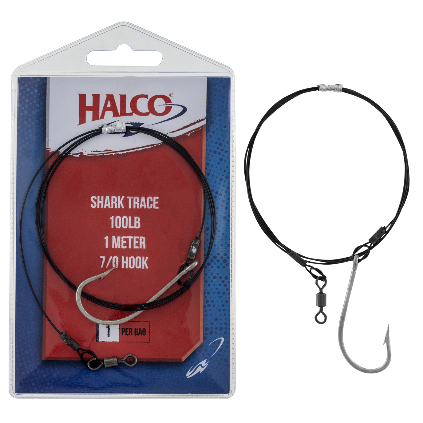WIRE SHARK TRACE 200LB WITH 12/0 CIRCLE HOOK - Tackle Direct Ireland
