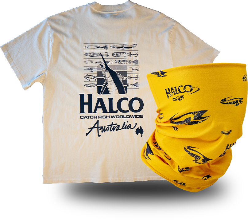 Retro Halco T-Shirt & Face Shield Yellow