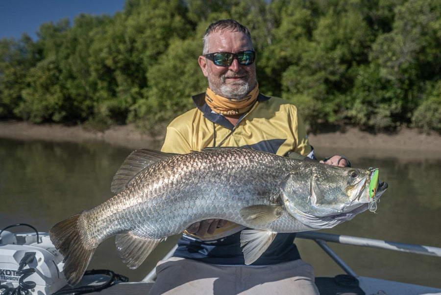 Barramundi caught on a Halco lure