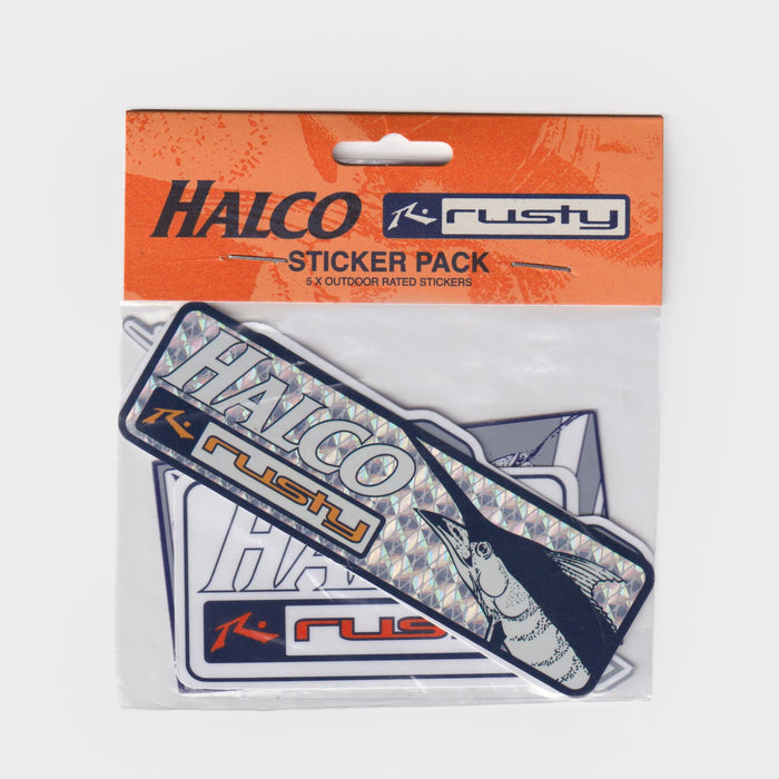 Halco x Rusty Sticker Pack