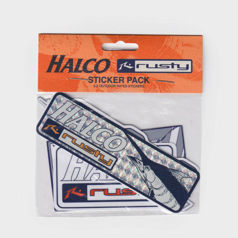 Halco x Rusty Sticker Pack