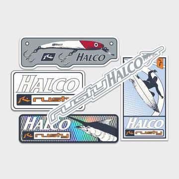 Halco x Rusty Sticker Pack
