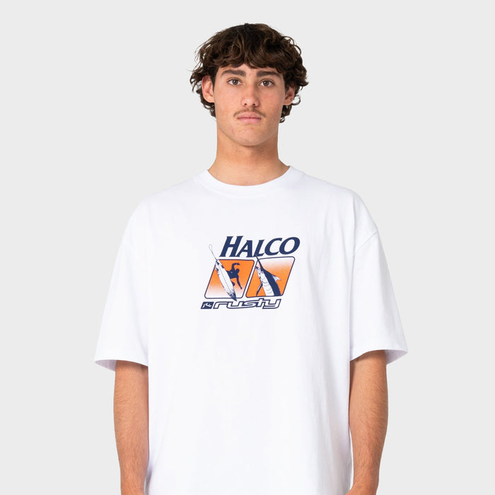 Halco x Rusty Short Sleeve Tee White