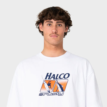 Halco x Rusty Short Sleeve Tee White
