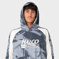 Halco x Rusty Long Sleeve Hooded Shirt