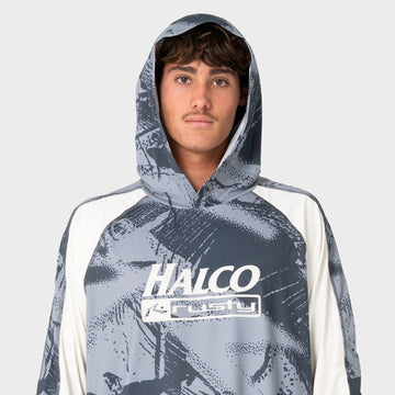 Halco x Rusty Long Sleeve Hooded Shirt